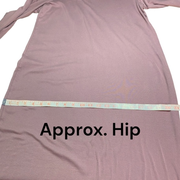 GAP Long Sleeve Modern T-Shirt Midi Dress Soft and Stretchy Crew Neck US Sz XL - Picture 6 of 8